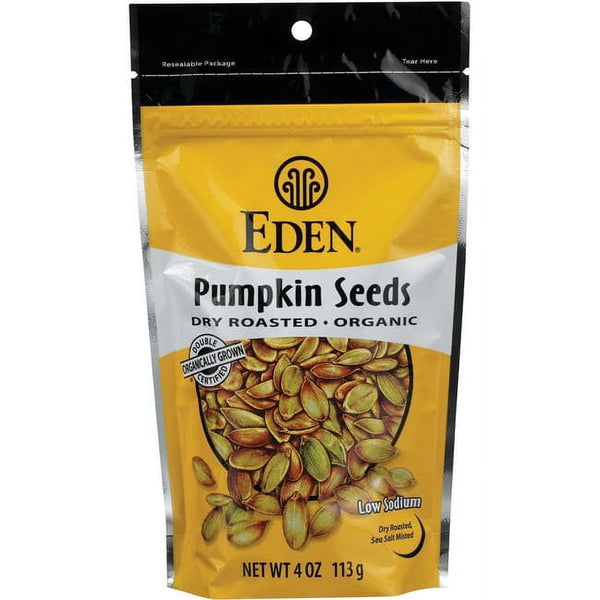 Eden Foods Pumpkin Seeds Dry Roasted · Nueces · 113 g