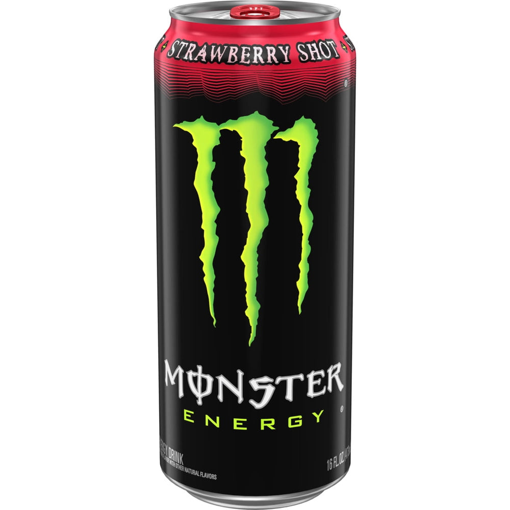 Monster Energy Strawberry Shot · Bebida energética · 473 ml · lata