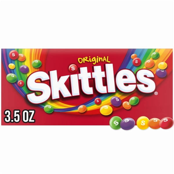 Skittles Original Fruity Theater · Caramelos · 99 g · caja