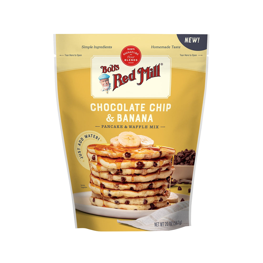 Bob's Red Mill Chocolate Chip & Banana Pancake & Waffle · Cereal · 567 g · bolsa