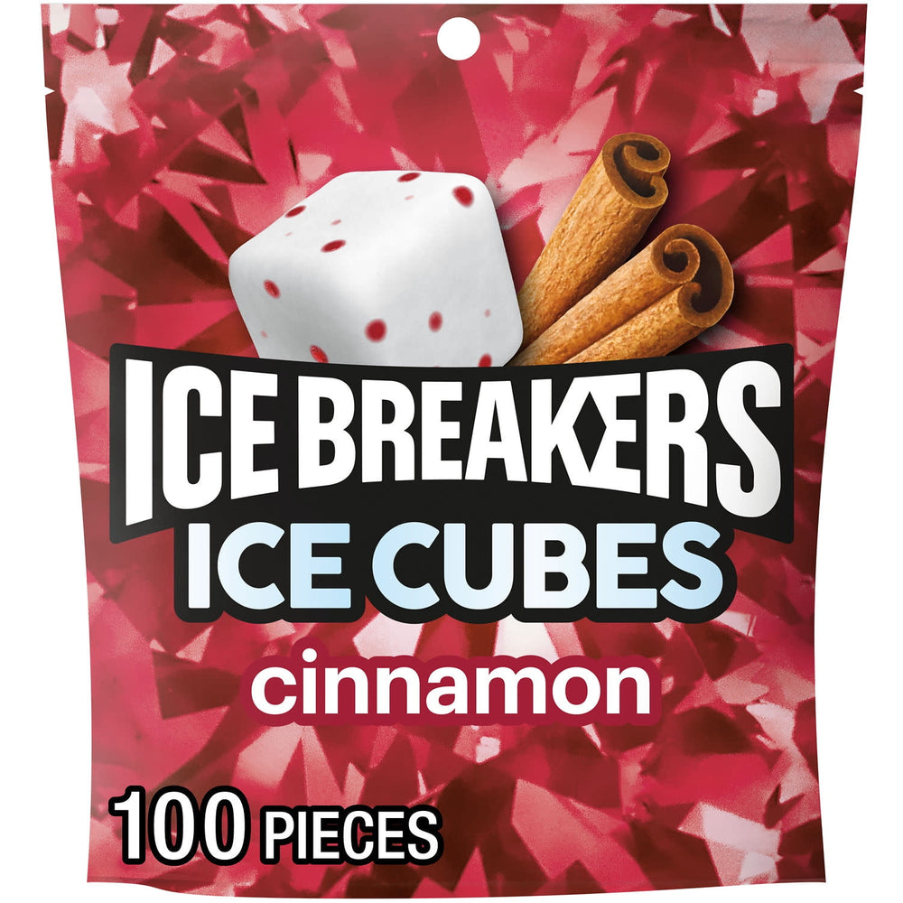 Ice Breakers Ice Cubes Cinnamon sin azúcar · Chicles y mentas · 100 pzas · 230 g