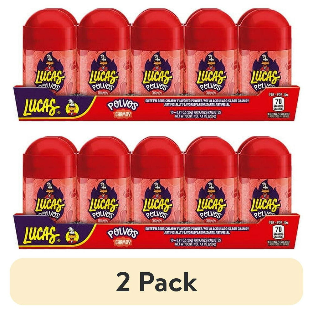 Lucas Polvos Chamoy Chili Powder · Caramelos · 2 pack de 20 g