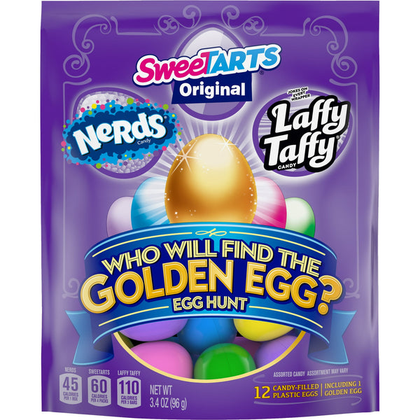 Wonka Golden Egg Plastic Egg Hunt Mix Variety · Caramelos · 12 pzas