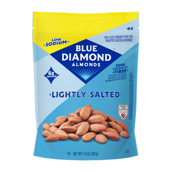 Blue Diamond Lightly Salted Low Sodium Nuts sin gluten · Nueces · 397 g