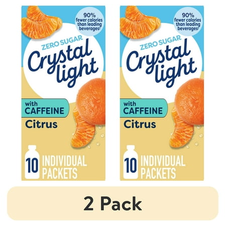 Crystal Light with Caffeine Zero Sugar · Polvo para agua · 2 pack de 26 g