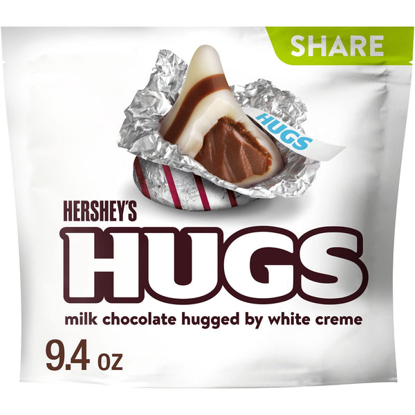 Hershey's Hugs Milk Chocolate Hugged by White Creme Share · Caramelos