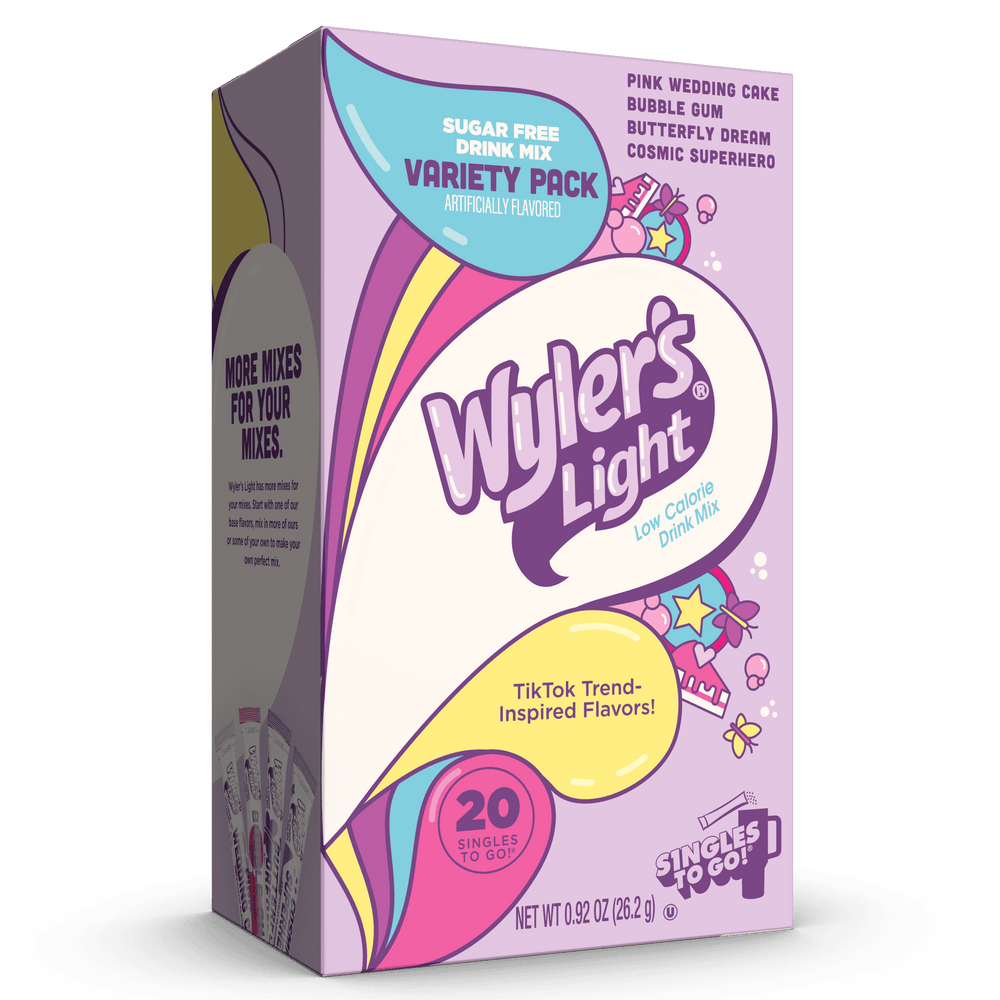 Wyler's Light Watertok Variety Pack Fun · Polvo para agua · 20 pzas