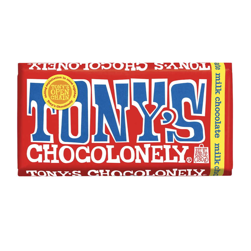 Tony's Chocolonely 32% Milk Chocolate Bar · Caramelos