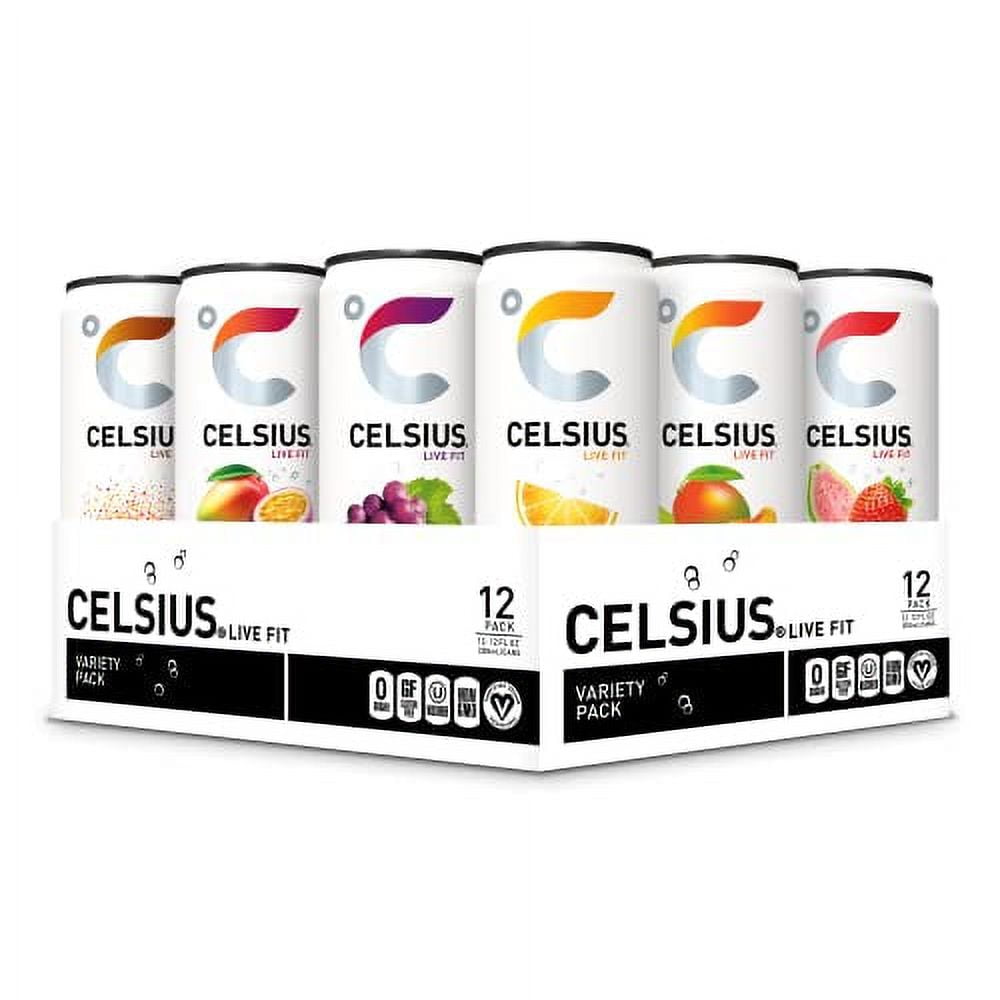 CELSIUS Variety Pack · Bebida energética · 12 latas de 355 ml