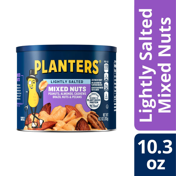 Planters Lightly Salted with Hazelnuts and Pecans · Nueces · 292 g · bote
