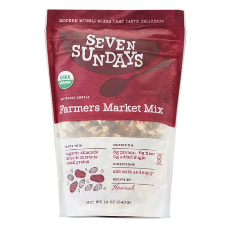 Seven Sundays Muesli Organic Farmers Market Almond Date Gluten Free · Nueces · 340 g