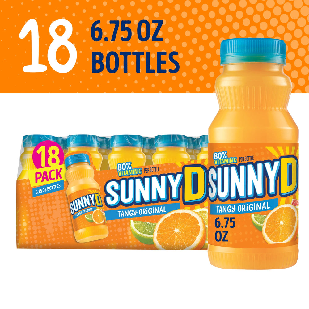 SUNNYD Tangy Original Orange · Bebida · 18 pzas de 200 ml
