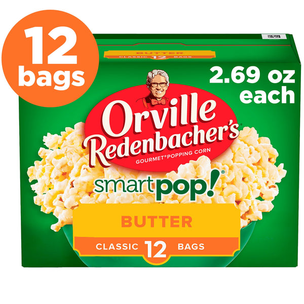 Orville Redenbacher’s SmartPop! Value Size Butter · Palomitas · 12 pzas de 76 g