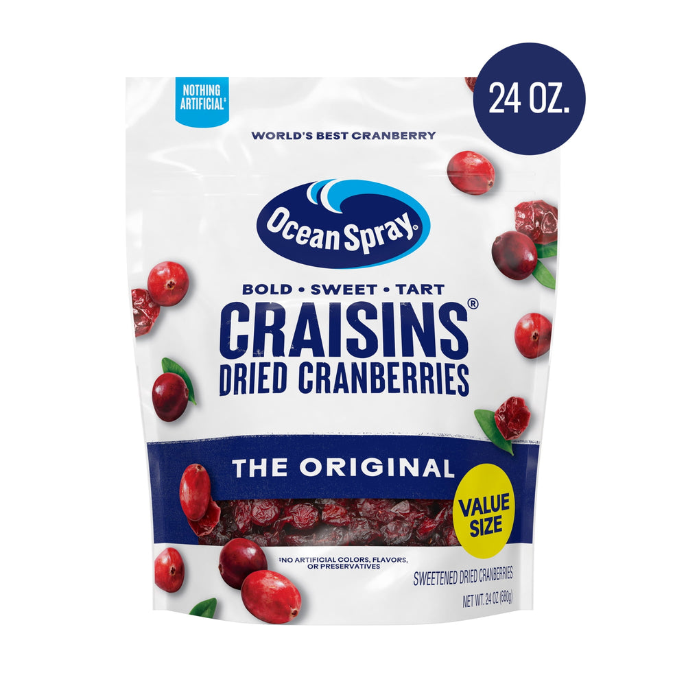 Ocean Spray® Craisins® Original Dried Cranberries Dried · Fruta seca · 680 g · sobre