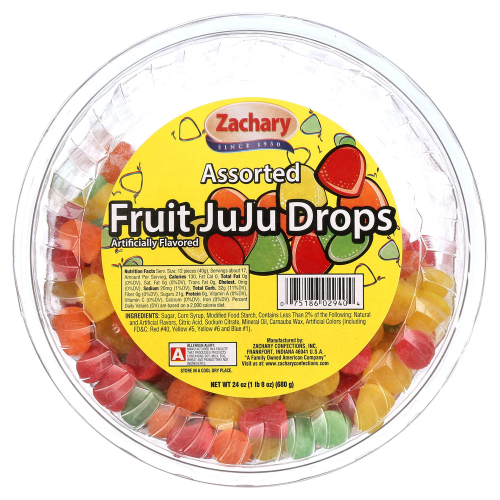 Zachary Assorted Fruit JuJu · Caramelos · 680 g