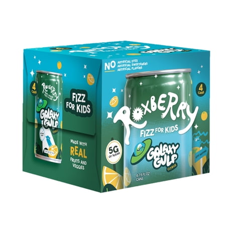 Roxberry Low Sugar Soda for Kids – Orange Citrus · Refresco · 4 pack de 5 g