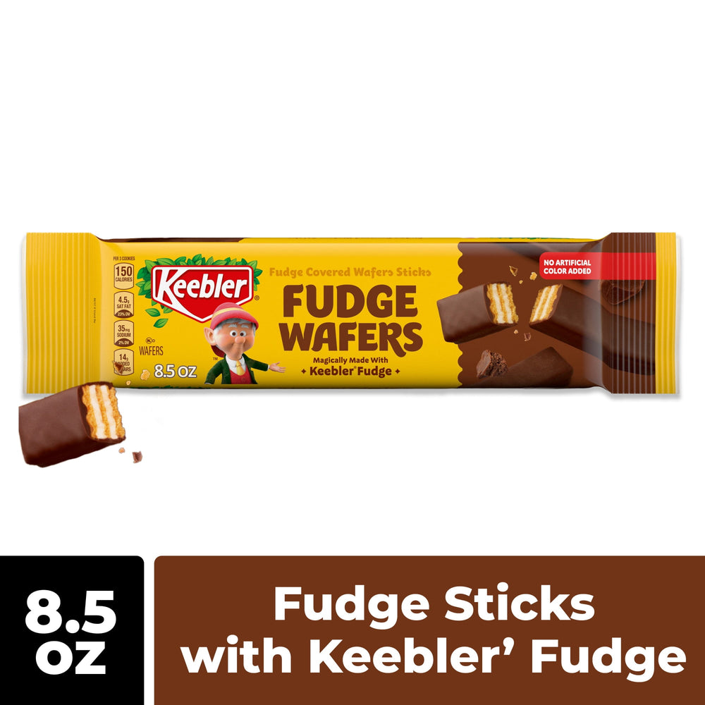 Keebler Fudge Sticks Creme Wafer Dunked in Keebler Fudge · Galletas · 241 g