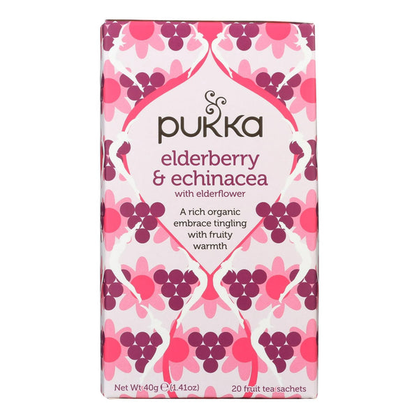 Pukka Herbs Organic Elderberry and Echinacea Herbal Tea · Té · 20 pzas