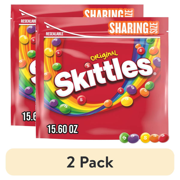 Skittles Original Sharing · Caramelos · 2 pack de 442 g