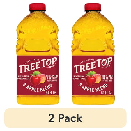 Tree Top 100% Pure Pressed 3 Apple Blend Juice · Bebida · 2 pack de 1.89 L