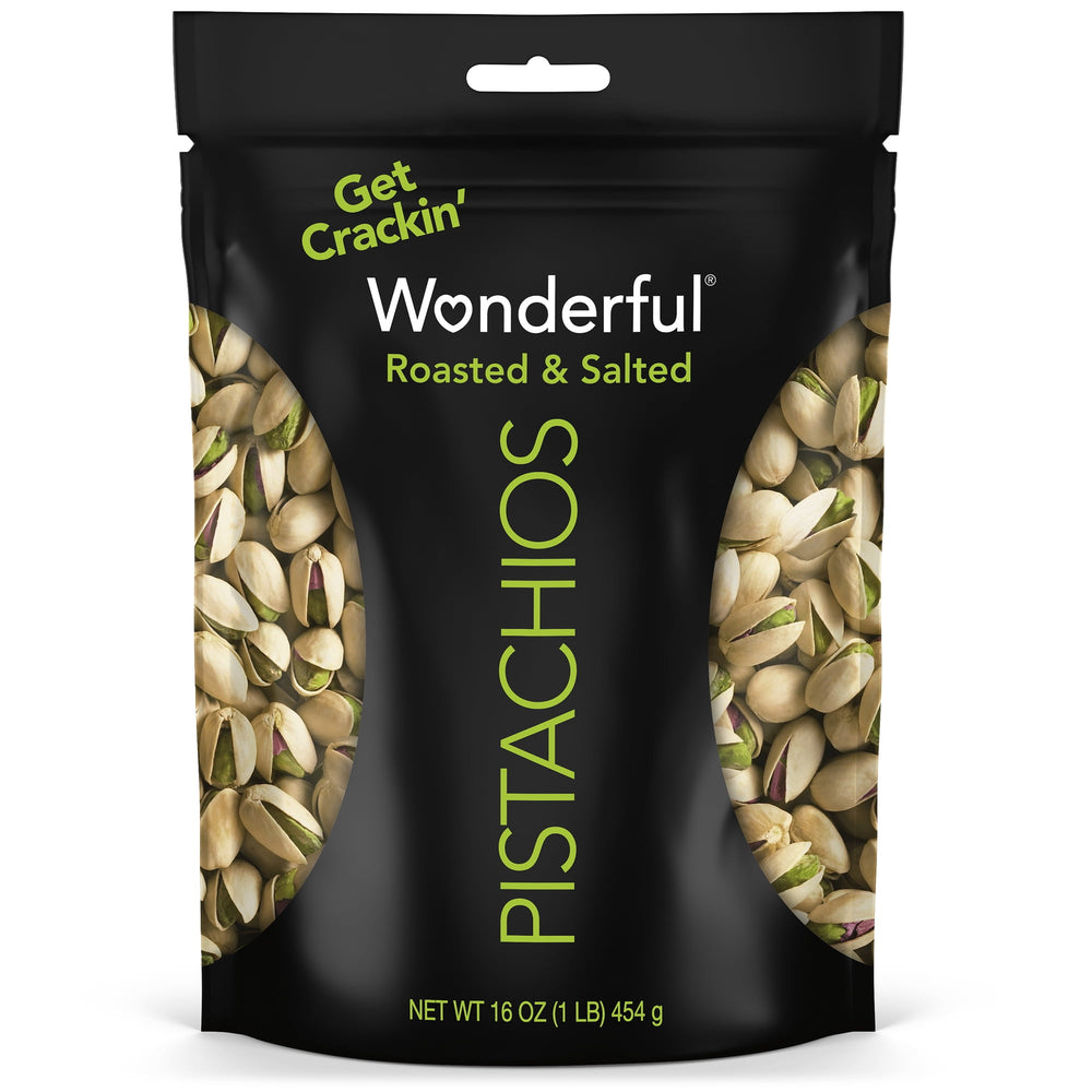 Wonderful Pistachios In-Shell Roasted & Salted Nuts · Nueces · 454 g · bolsa