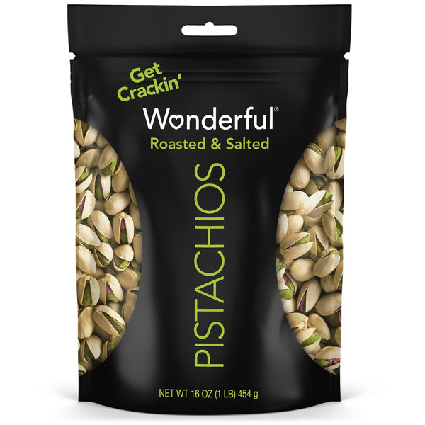 Wonderful Pistachios In-Shell Roasted & Salted Nuts · Nueces · 454 g · bolsa