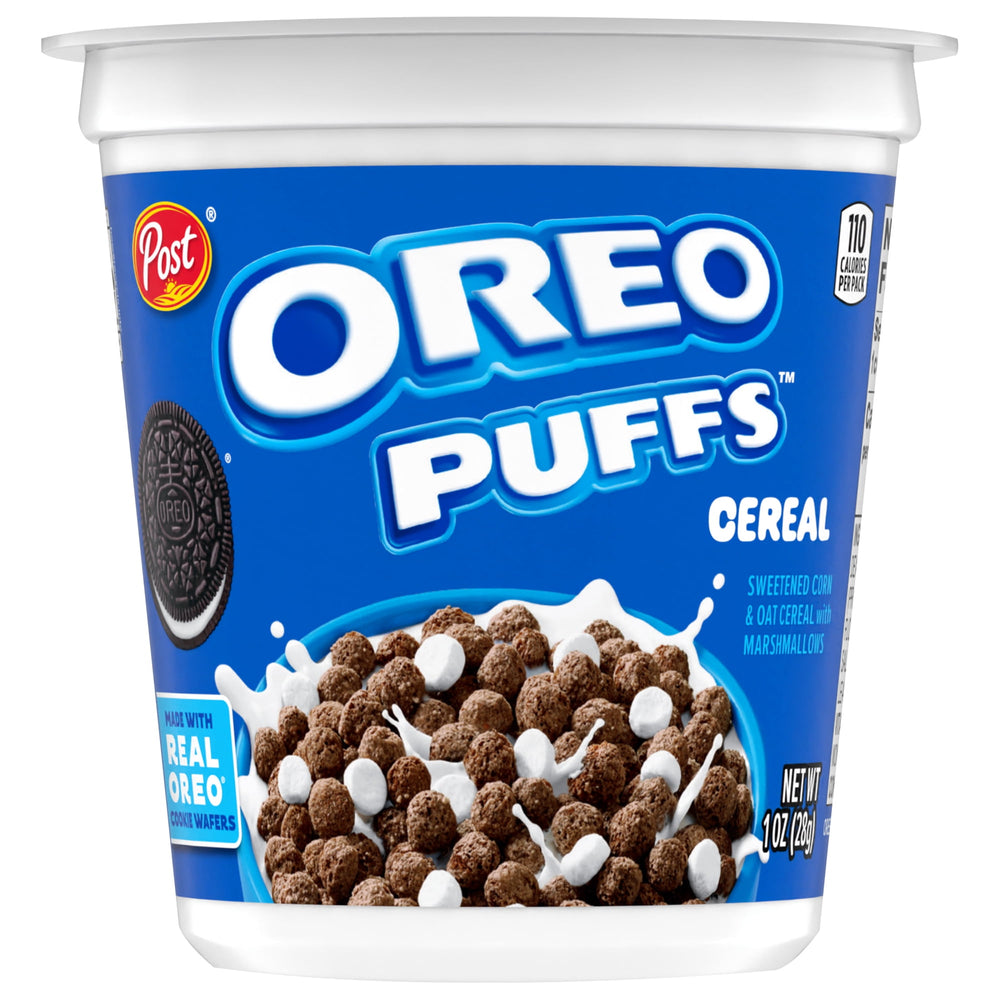 Post OREO PUFFS® Chocolate & Marshmallow Cup · Galletas · 28 g · vaso