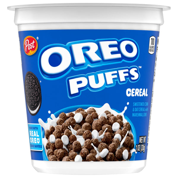Post OREO PUFFS® Chocolate & Marshmallow Cup · Galletas · 28 g · vaso