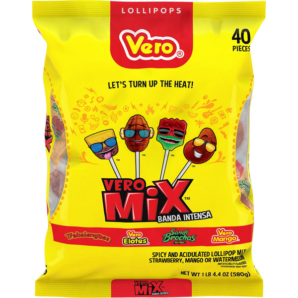 Vero Mix Banda Intensa · Caramelos · 40 pzas