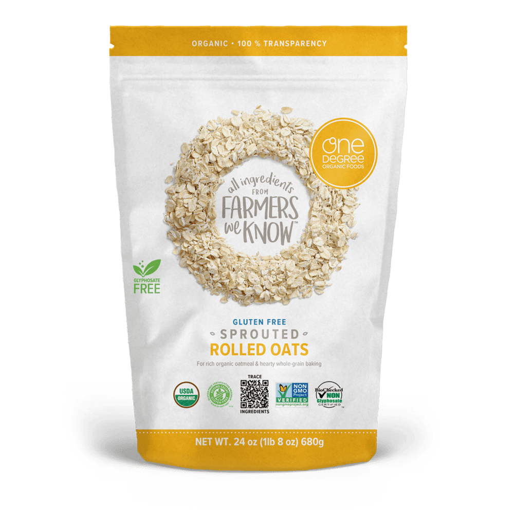 One Degree Organic Foods Sprouted Rolled Oats Gluten Free · Cereal · 680 g
