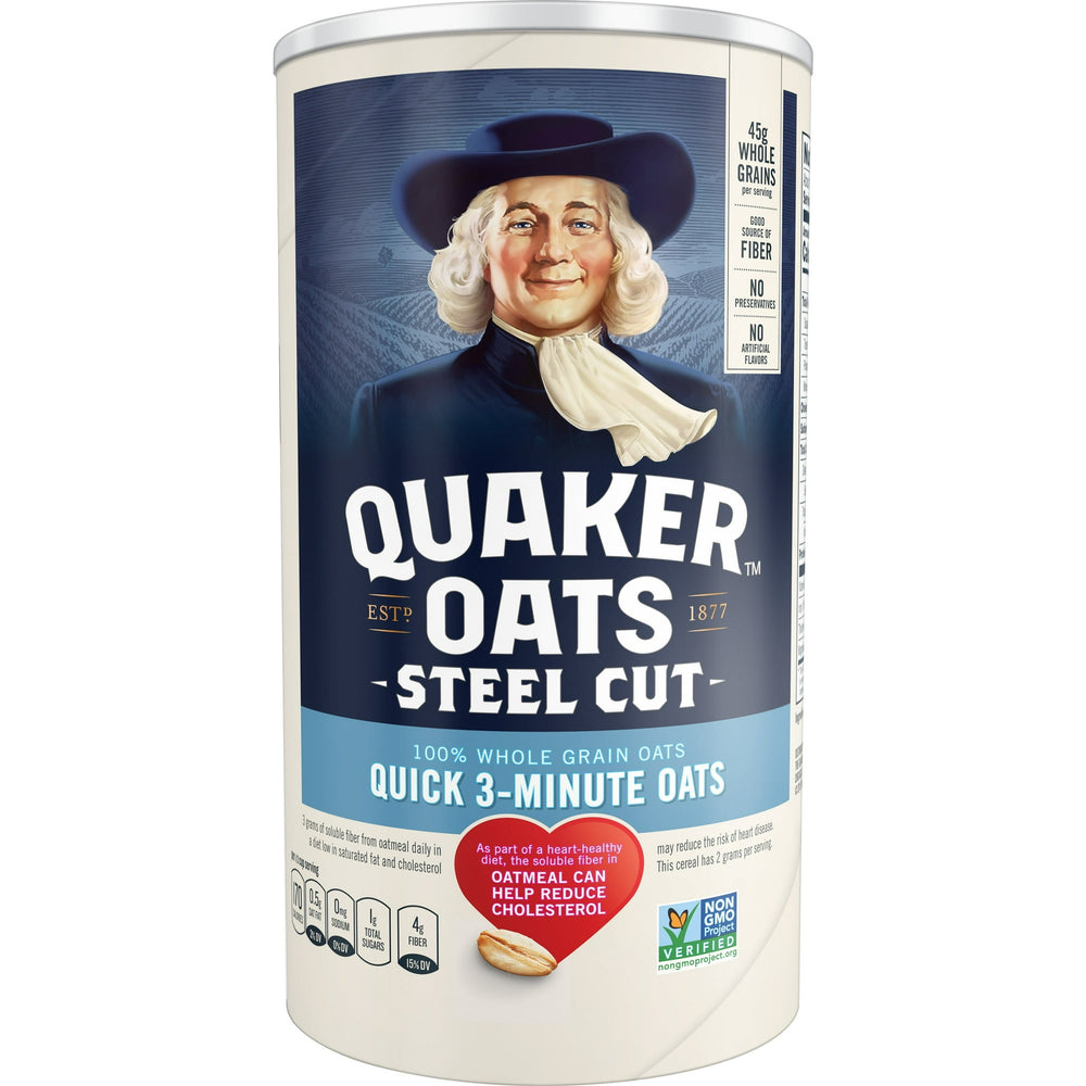 Quaker Steel Cut Quick 3-Minute Oats · Cereal · 709 g · bote