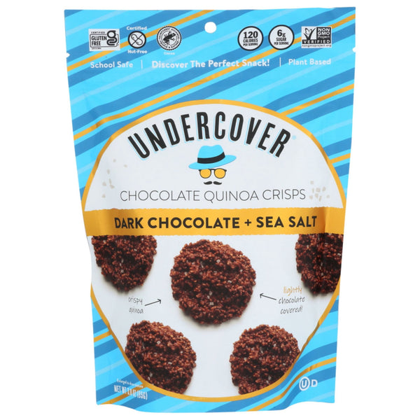Undercover Dark Chocolate Sea Salt Quinoa Crisps Minis · Caramelos · 85 g