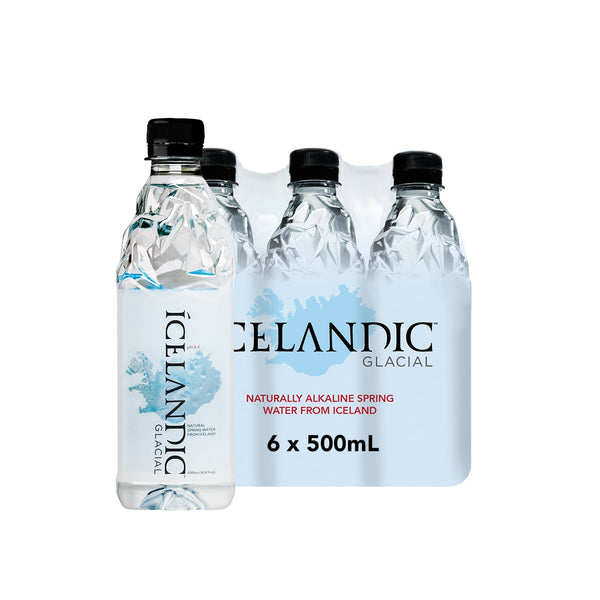Icelandic Glacial Natural Alkaline Spring Water · Bebida · 6 botellas de 500 ml