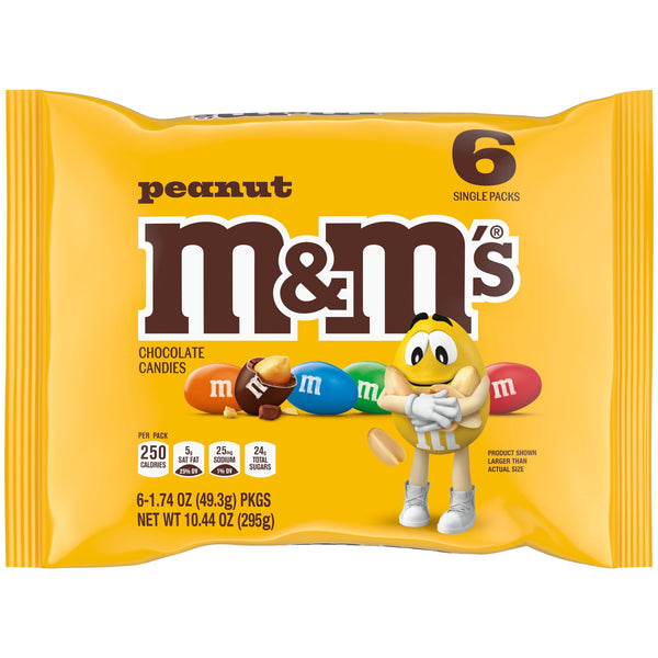 M&M'S Peanut Milk Chocolate · Caramelos · 6 pzas