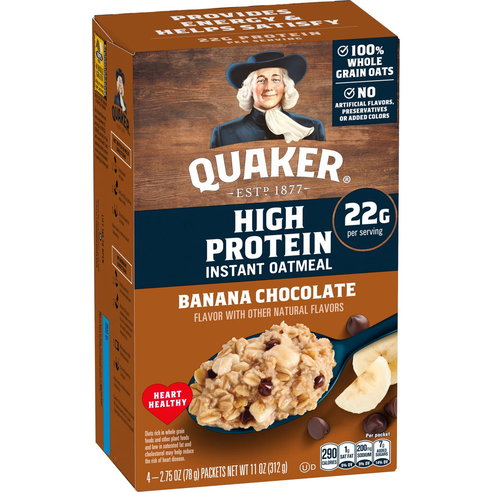 Quaker High Protein Banana Chocolate Packets · Cereal · 4 pzas de 78 g