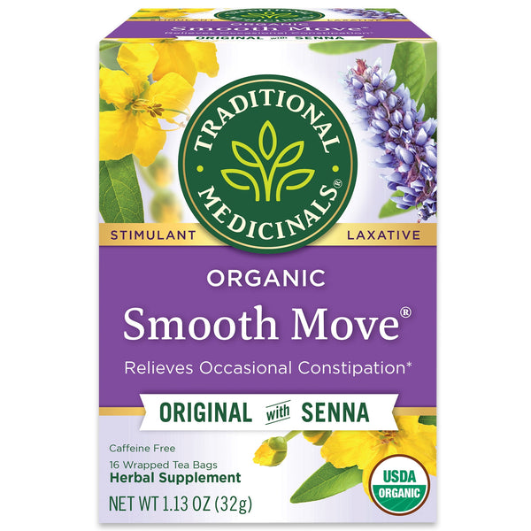 Traditional Medicinals Organic Smooth Move Senna Laxative · Té · 16 pzas