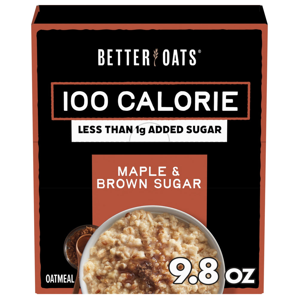 Better Oats 100 Calorie Maple and Brown Sugar with Flax · Cereal · 278 g · sobres