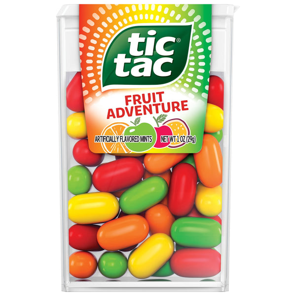Tic Tac Fruit Adventure Refreshment · Chicles y mentas · 28 g