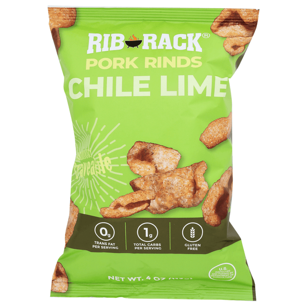 Rib Rack Chile Lime Pork Rinds · Frituras · 113 g