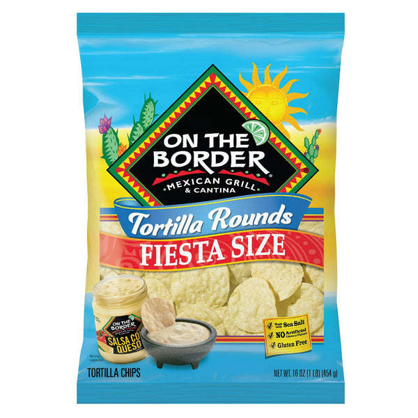 On The Border Tortilla Rounds Fiesta sin gluten · Totopos · 454 g · bolsa