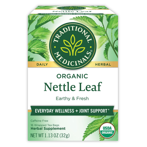 Traditional Medicinals Organic Nettle Leaf Herbal Tea · Té · 16 pzas