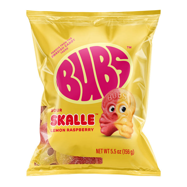 BUBS Lemon Raspberry Skalle Gluten Free · Gomitas