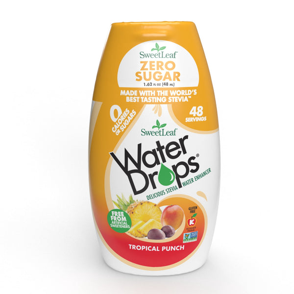 SweetLeaf Water Drops Tropical Punch ( · Polvo para agua · 46 g · botella