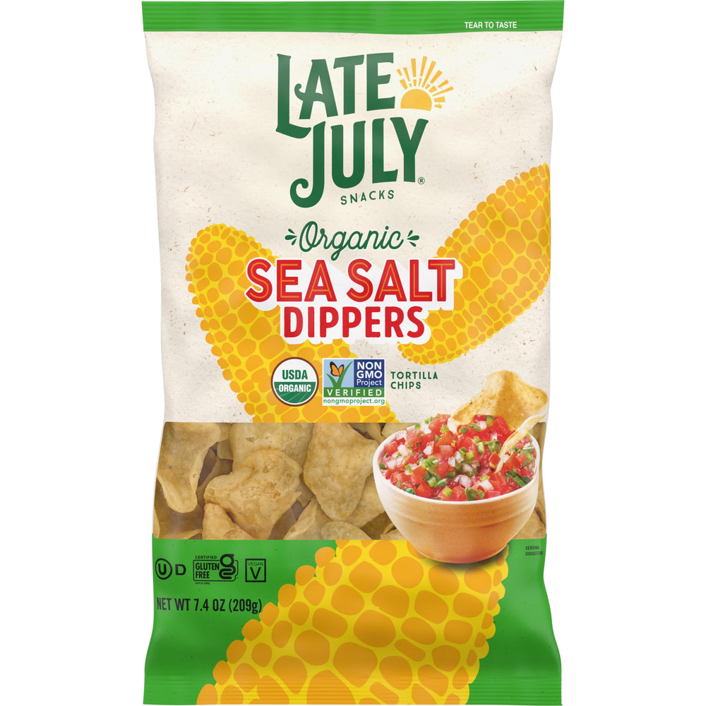 Late July Sea Salt Dippers Organic · Totopos · 210 g · bolsa