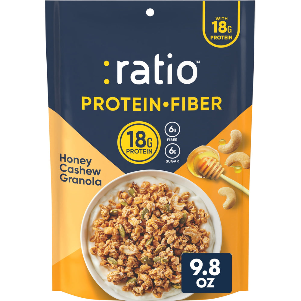Ratio Protein Fiber Honey Cashew · Granola · 278 g