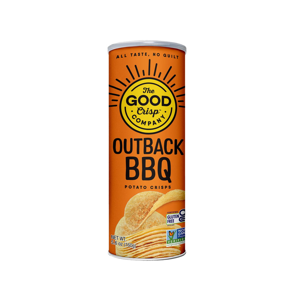 The Good Crisp Company Outback BBQ in Paperboard Gluten Free · Papas · 159 g · bote