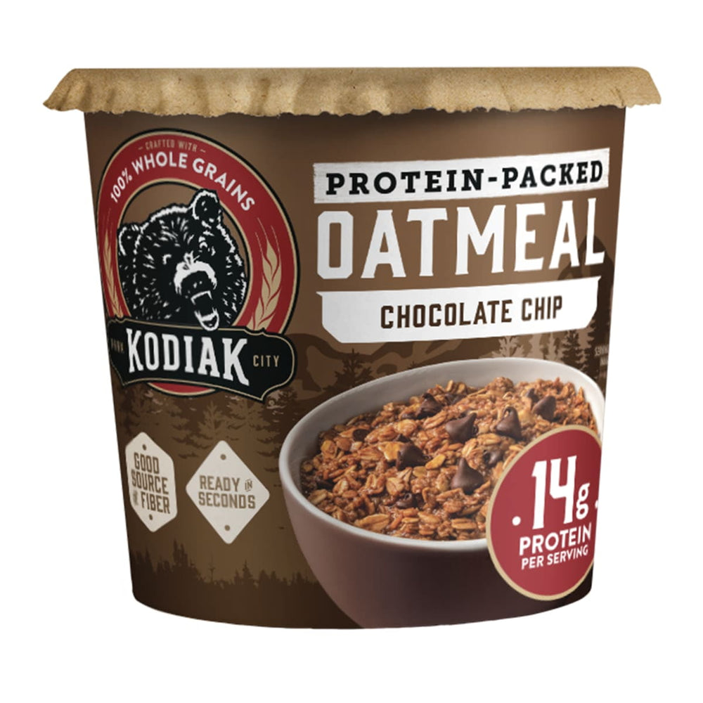 Kodiak Protein-Packed Chocolate Chip Power Cup · Cereal · 60 g · vaso