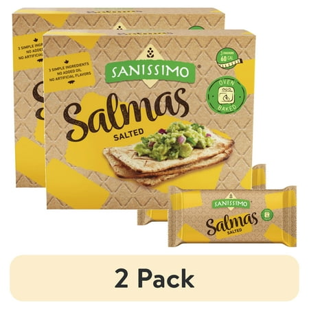 Sanissimo Salmas 8 pc · Galletas saladas · 2 pack de 18 g