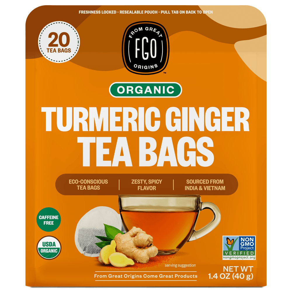 FGO Turmeric Ginger Tea Organic · Té · 20 pzas
