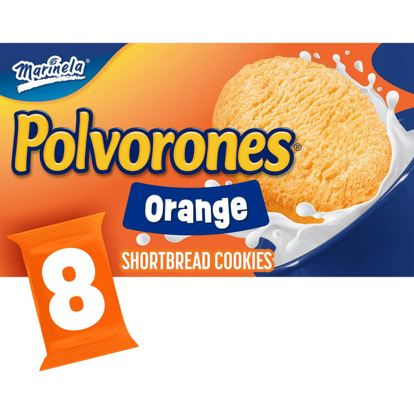 Marinela Polvorones Orange · Galletas · 8 pzas de 592 g